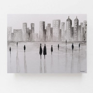 MIASTO 2-  AKWARELA FORMATU 18/24 CM