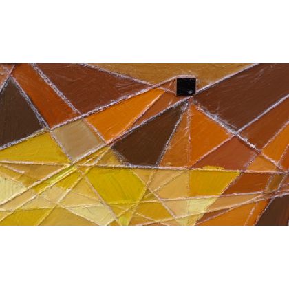 Krystyna Ciećwierska - mozaika ceramiczna - kalejdoskop brązów foto #4