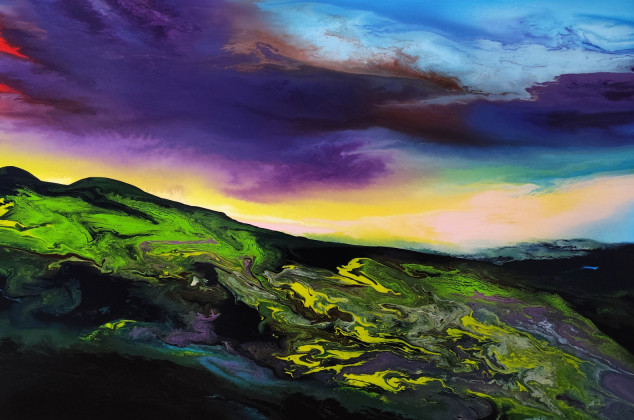 Felix Guenther ; Color storm over the landscape