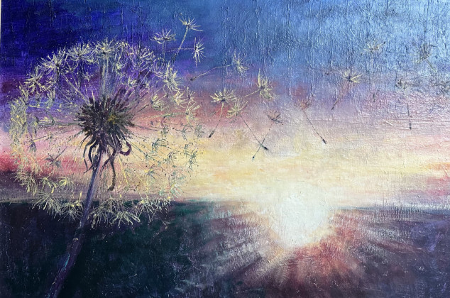 Krystyna Nowak ; Dmuchawce 3 (70x50 cm)