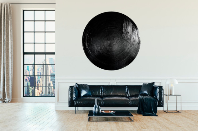 Kamila Głuśniewska ; Obraz Black Circle 01