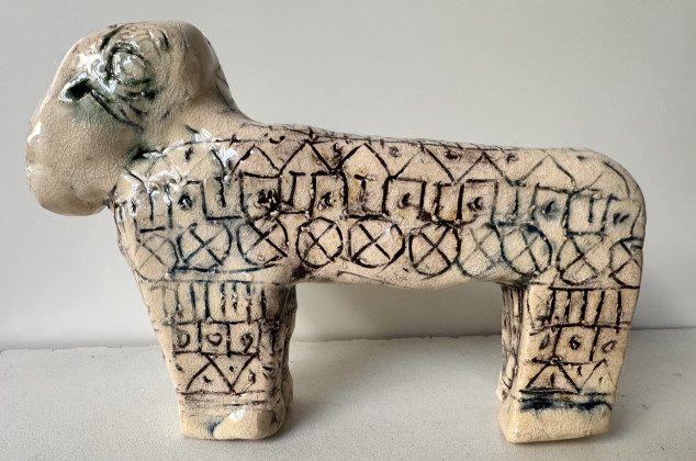 Krystyna Nowak ; Ceramiczny zwierzo-baran