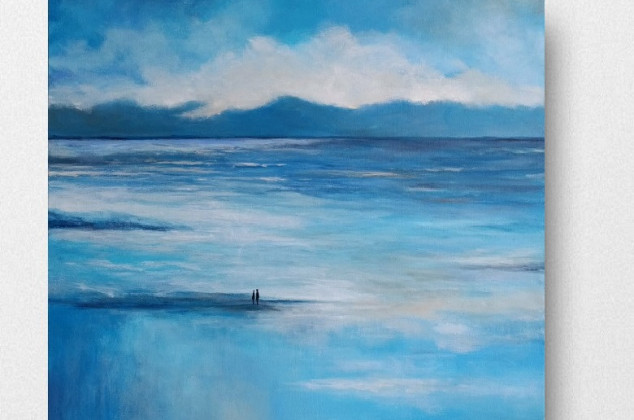 Paulina Lebida ; Plaża- obraz akrylowy 60/60 cm