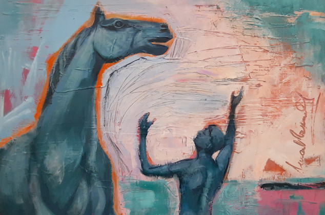 Anawa-art ; Akryl na płótnie. Duży obraz 50x70 cm