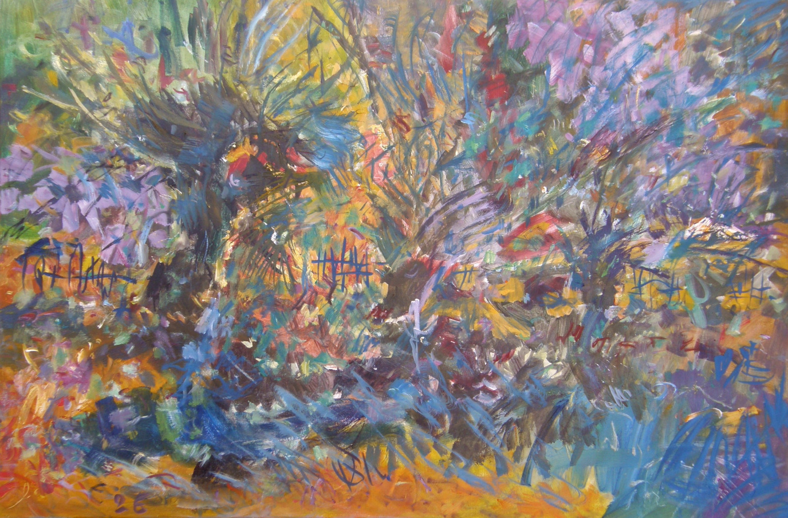 Eryk Maler ; Wierzby, wieczorem