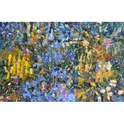 Eryk Maler - obrazy olejne - Domy nad wodą, 120x80, obraz obracany foto #3