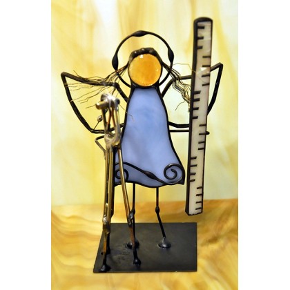 Aleksander Makarski - anioły i aniołki - Aniołek witrażowy 3D geodeta foto #1