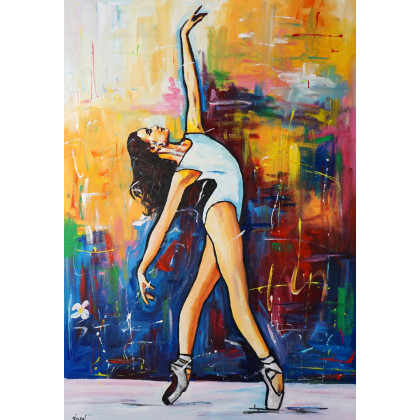 Ballerina 70x100, Rafal Stach, obrazy olejne