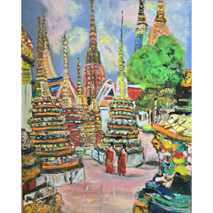 Tajlandia  Bangkok, Krystyna Mościszko, obrazy akryl