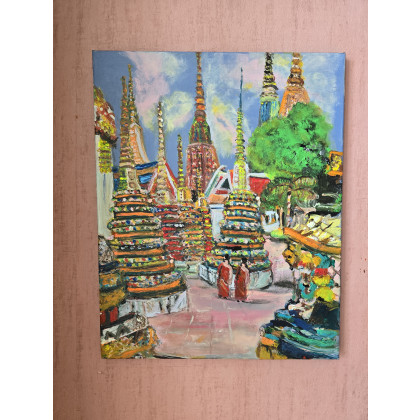 Krystyna Mościszko - obrazy akryl - Tajlandia  Bangkok foto #1
