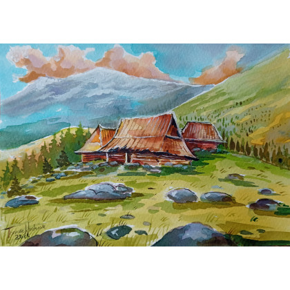 TATRY, Tomasz Woźniak, obrazy akwarela