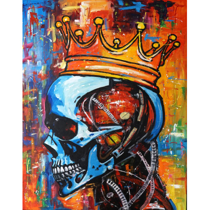 The wisest King 80x100, Rafal Stach, obrazy olejne