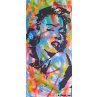 Marilyn Monroe Graffiti Face 1