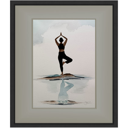 Joanna Tomczyk - obrazy akwarela - Asana 1 23 x 31 cm foto #4