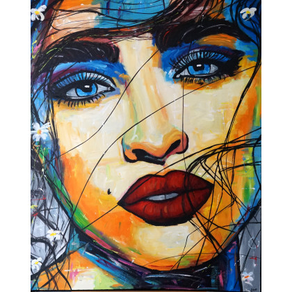 Madonna 80x100, Rafal Stach, obrazy olejne