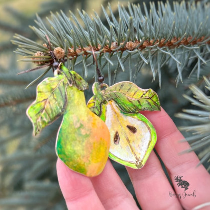 Kolczyki Gruszki Wiszące Kolorowe, Buggy Jewels, kolczyki 