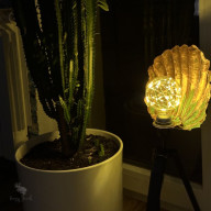 Lampa Miedziana Muszla Handmade