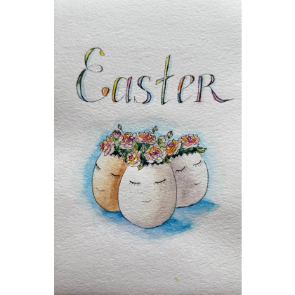 Yunona Kucherevska - obrazy akwarela - Akwarela A5 Easter foto #1