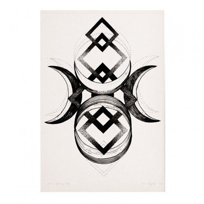 ilustracja grafika Hermetismo, Jessica Popko, Grafika cyfrowa