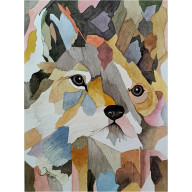 CZTERY ŁAPY KOLORU, AKWARELA 24X32 CM