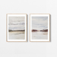 Pejzaże-dwie akwarele