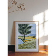 Akwarela Akwarelka Obraz pt. Nasze łąki.