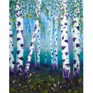 Brzozy, wiosna, lato, krajobraz