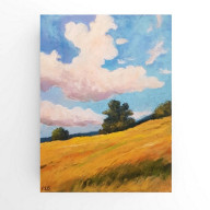 Pejzaż - rysunek pastelami