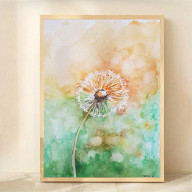 Dmuchawiec - akwarela formatu A4