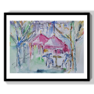 AKWARELA- URBAN SKETCHING - CAFEE