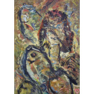 Madonna z rybami, 70x100 cm, 2025