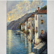 Wieczór.Przytulna zatoka.