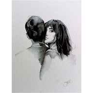 Echa uczuć, Akwarela 24x32 cm