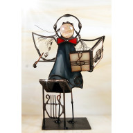 Aniołek witrażowy dyrygent