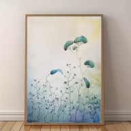 Trawki 4 - akwarela A5