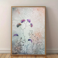 Trawki 5- akwarela A5