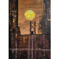 Obraz akrylowy na płótnie, 80x60x2 cm, pt.San Francisco sunrise