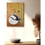 Złota godzina, akryl na płótnie 60x90