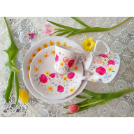 Zestaw kawowo herbaciany pełen pozytywnej energii i kwiatów