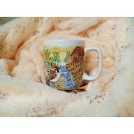 Kwitnący sad kubek ręcznie malowany 300 ml.