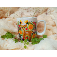 Kubek sarenki łąkowej ręcznie malowany kubek 270 ml.