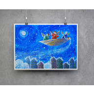 Śnieg nad miastem – Plakat