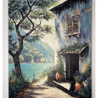 Dom nad wodą, w którym mieszka spokojne szczęście