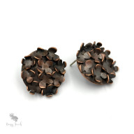 Kolczyki Miedziane Pąki Ciszy