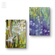 Kompozycja prac na płótnie, Nature, 50x70x1cm