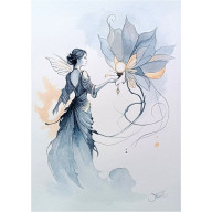 ETERYCZNY SZEPT MOCY, AKWARELA A3