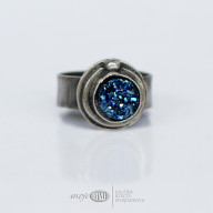 Kwarc tytanowy w srebrze