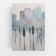 MIASTO - AKWARELA FORMATU A5