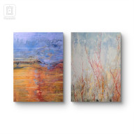 Kompozycja prac na płótnie, 100x70x2, Polskie knieje