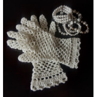 RĘKAWICZKI KORONKOWE
